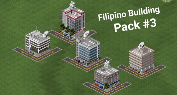 These are the 5 buildings found in my plugin.. on respective order from up to down in by column.. ANB Bank, Insular Life, CitiBank, Hotel, and lastly the Sterling Bank of Asia..