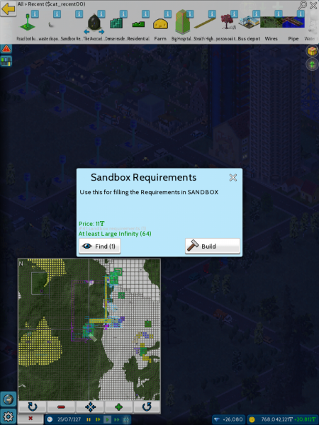 As you can see, my non Sandbox map meets the requirements.