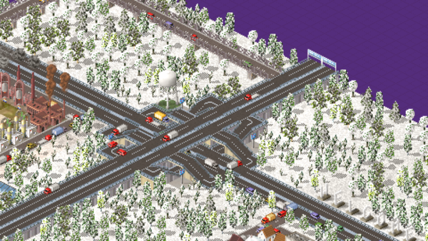 I can't be sure of this since, I've hastily placed some buildings here and there so that vehicles would show up.